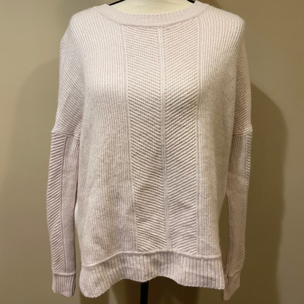 Athleta Habitat Cashmere Sweater Light Pink